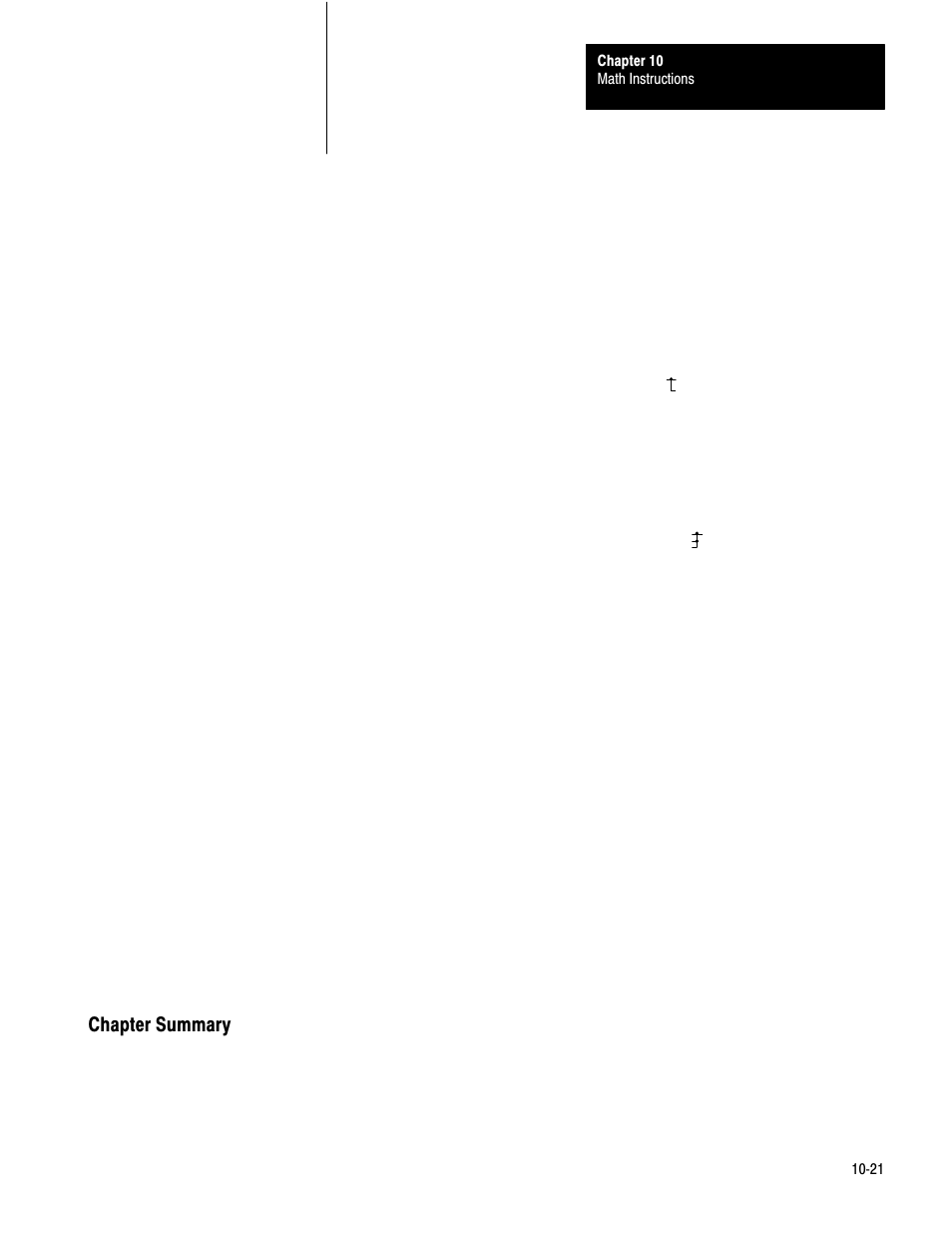 10ć21 | Rockwell Automation 1772-LS_LSP,D17726.8.6 PROG/OPER MANUAL-MINI PLC-2/05 User Manual | Page 109 / 289