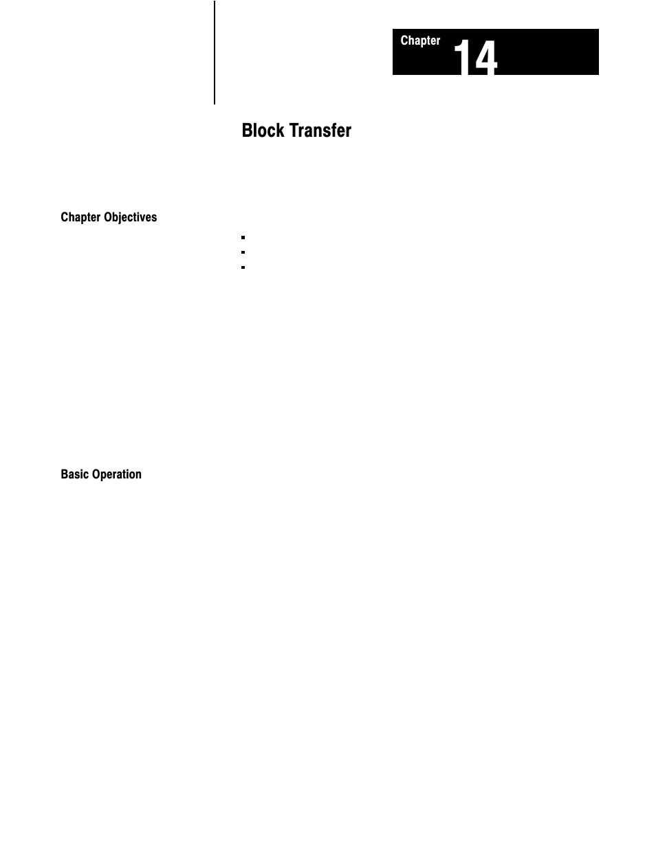 1772-6.8.6, 14 - block transfer, 14ć1, Block transfer | Rockwell Automation 1772-LS_LSP,D17726.8.6 PROG/OPER MANUAL-MINI PLC-2/05 User Manual | Page 156 / 289