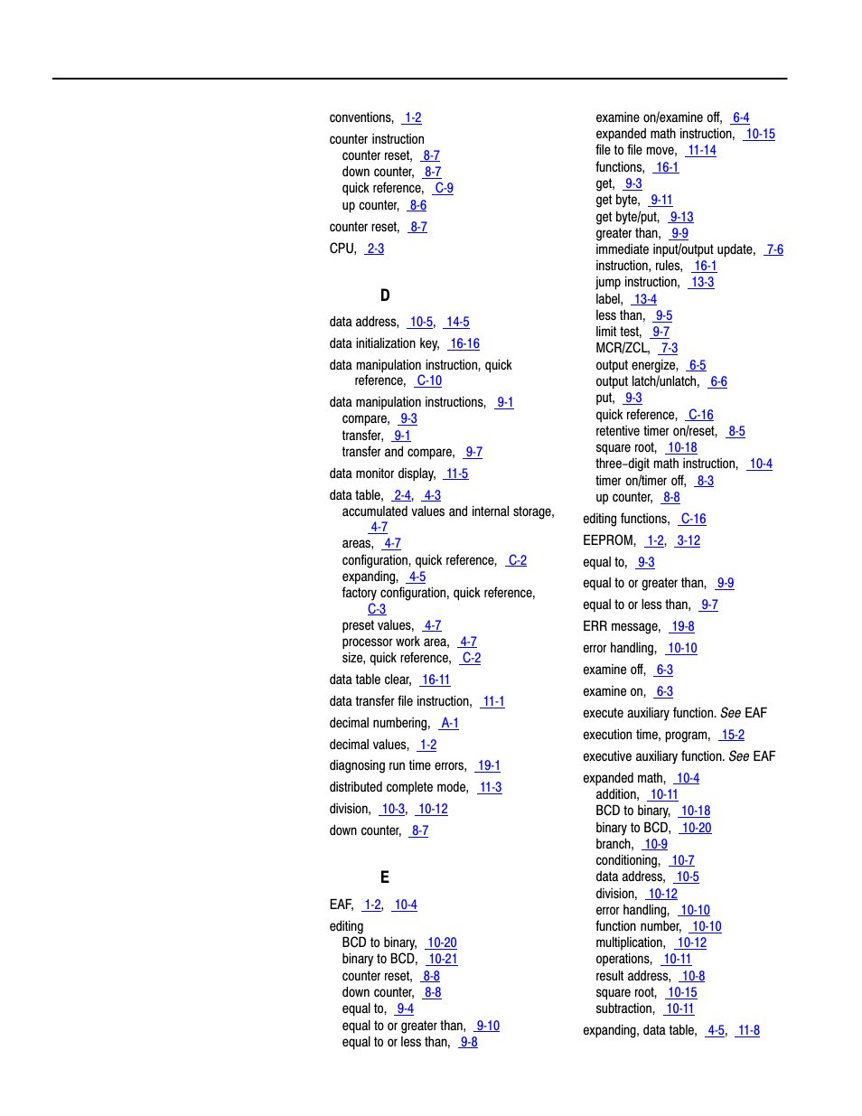 Rockwell Automation 1772-LS_LSP,D17726.8.6 PROG/OPER MANUAL-MINI PLC-2/05 User Manual | Page 283 / 289