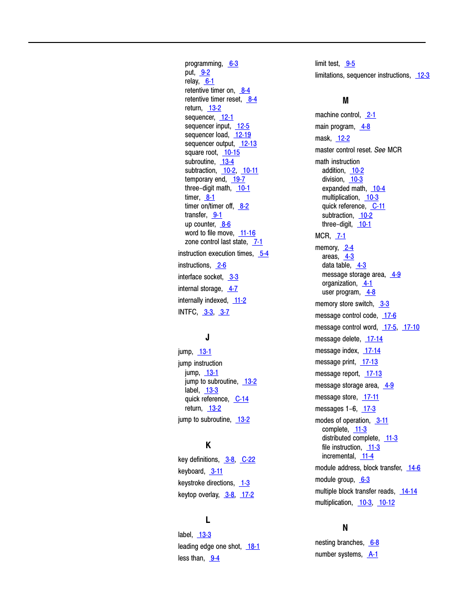 Rockwell Automation 1772-LS_LSP,D17726.8.6 PROG/OPER MANUAL-MINI PLC-2/05 User Manual | Page 285 / 289