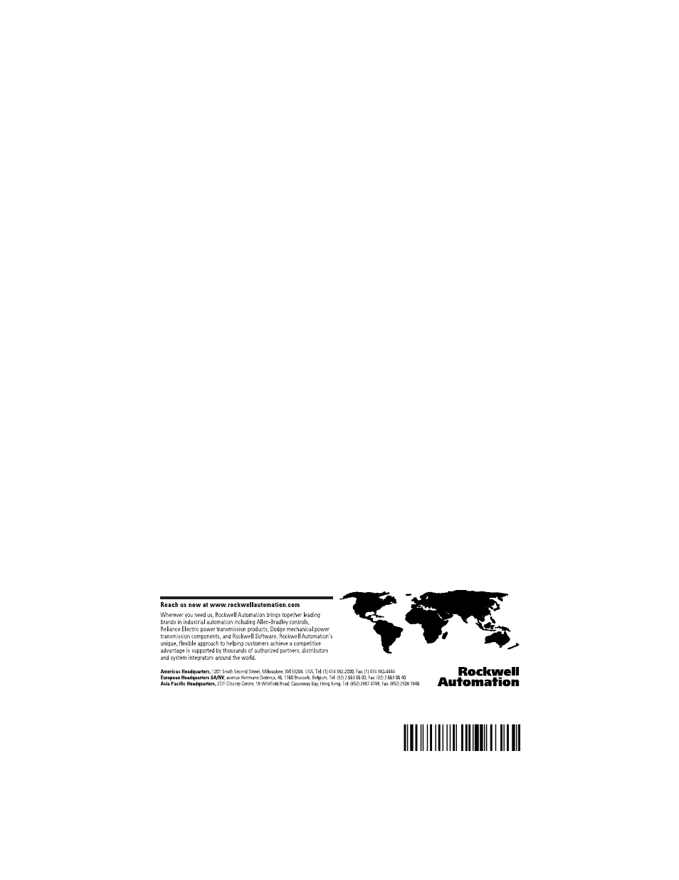 Back cover, H'*g!¶ai | Rockwell Automation 1762-IQ8 MicroLogix DC Input Module User Manual | Page 16 / 16