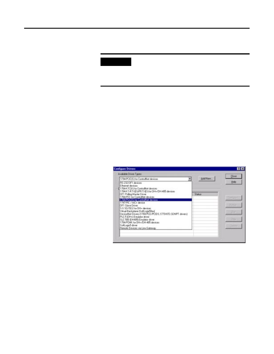 Installing the 1784-pcic driver, Installing the 1784-pcic driver -9, Skip to configuring | Rockwell Automation 1757-SWKIT3200 ProcessLogix R320.0 Installation and Upgrade Guide User Manual | Page 173 / 273