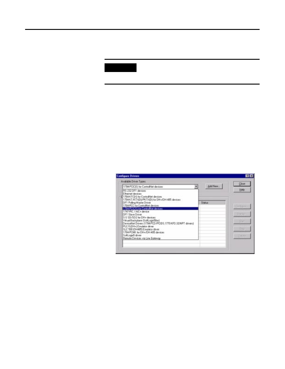 Installing the 1784-pcic driver, Installing the 1784-pcic driver -29, Skip to configuring | Rockwell Automation 1757-SWKIT3200 ProcessLogix R320.0 Installation and Upgrade Guide User Manual | Page 49 / 273