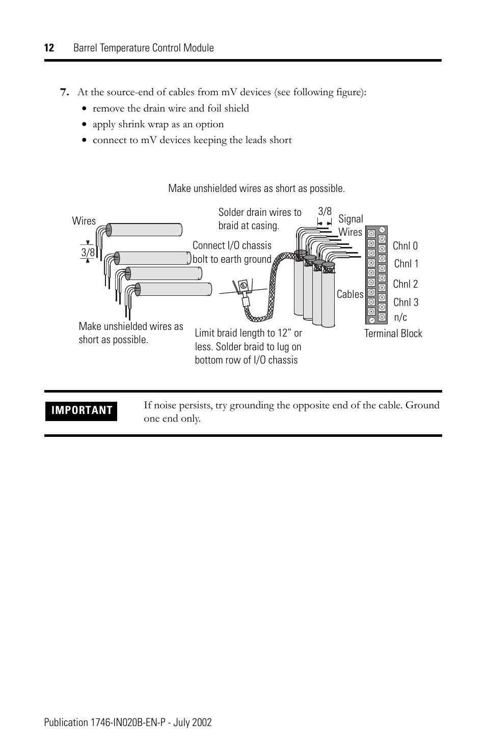 Rockwell Automation 1746-BTM Barrel Temperature Control Module Installation Instructions User Manual | Page 12 / 16