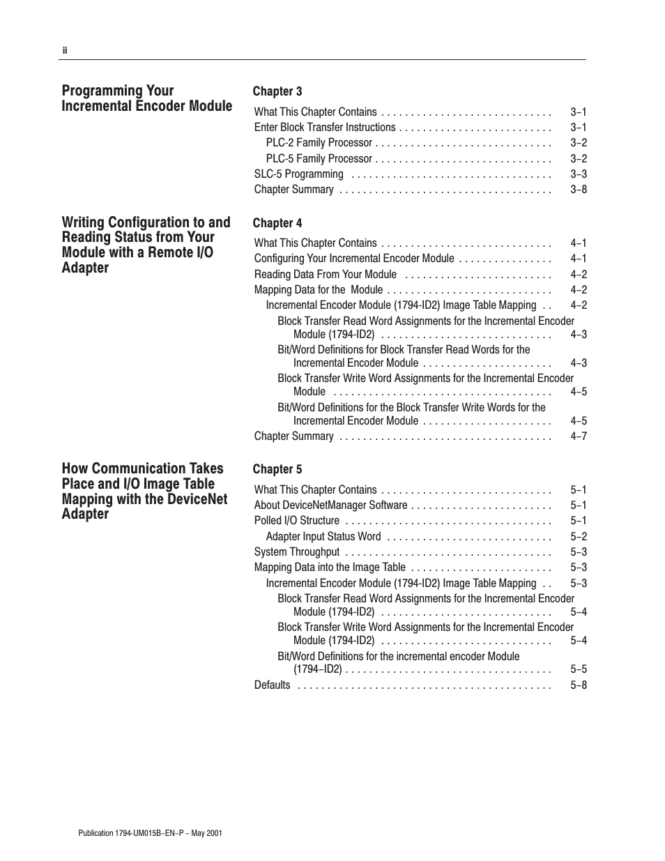 Rockwell Automation 1794-ID2 U.MNL INCREMENTAL ENCODER User Manual | Page 10 / 88