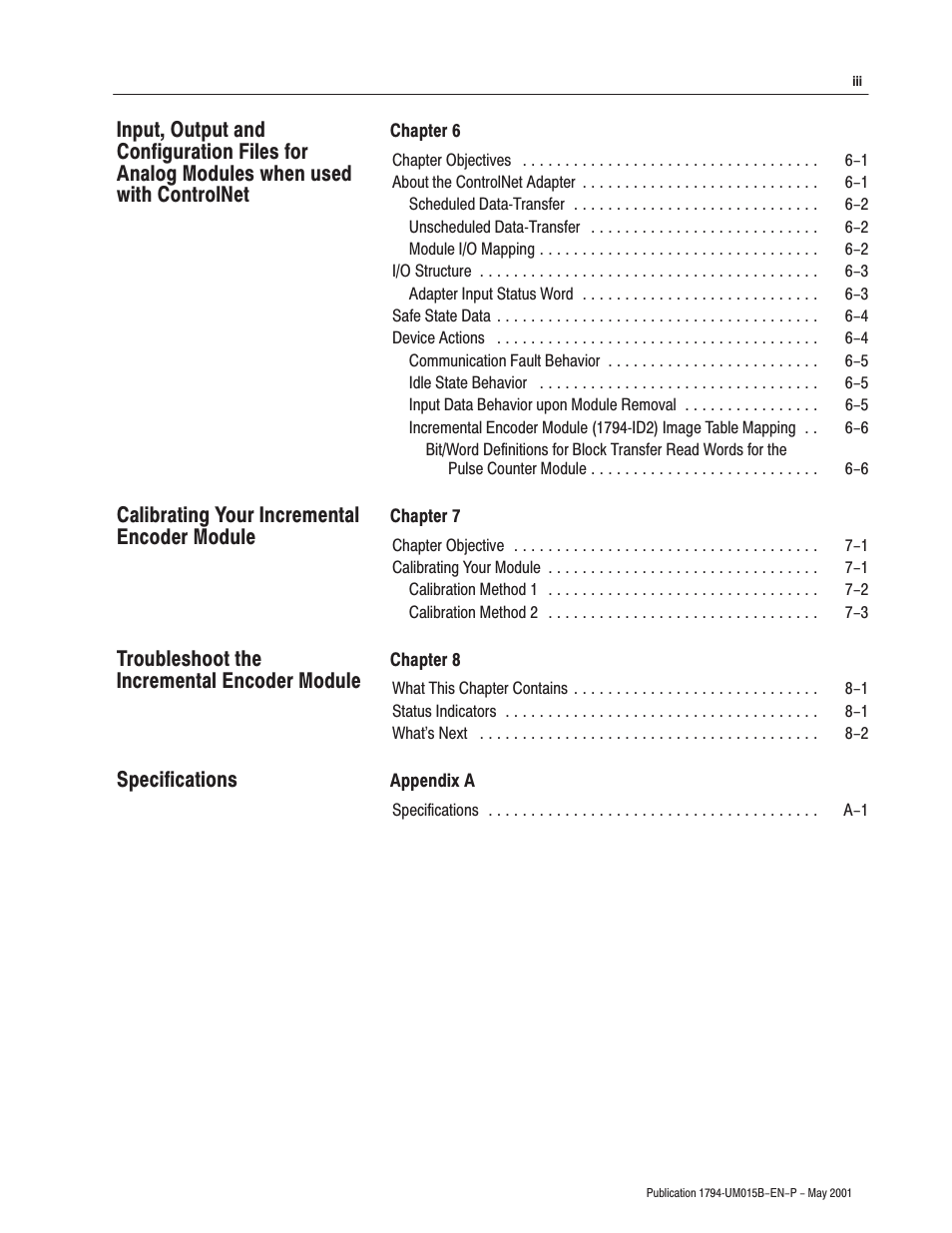 Rockwell Automation 1794-ID2 U.MNL INCREMENTAL ENCODER User Manual | Page 11 / 88