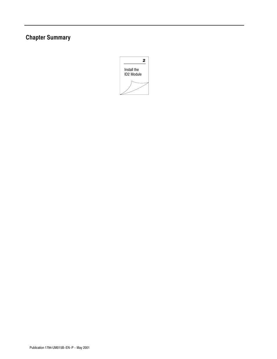 Chapter summary | Rockwell Automation 1794-ID2 U.MNL INCREMENTAL ENCODER User Manual | Page 22 / 88