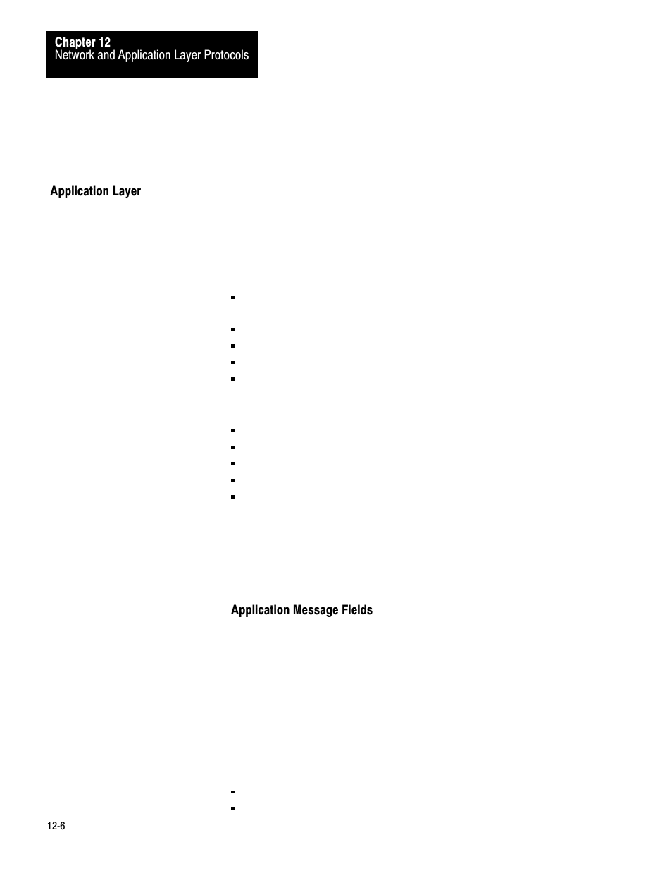 Application layer, 12ć6 | Rockwell Automation 1775-KA PLC-3 Communication Adapter Module User Manual User Manual | Page 153 / 239