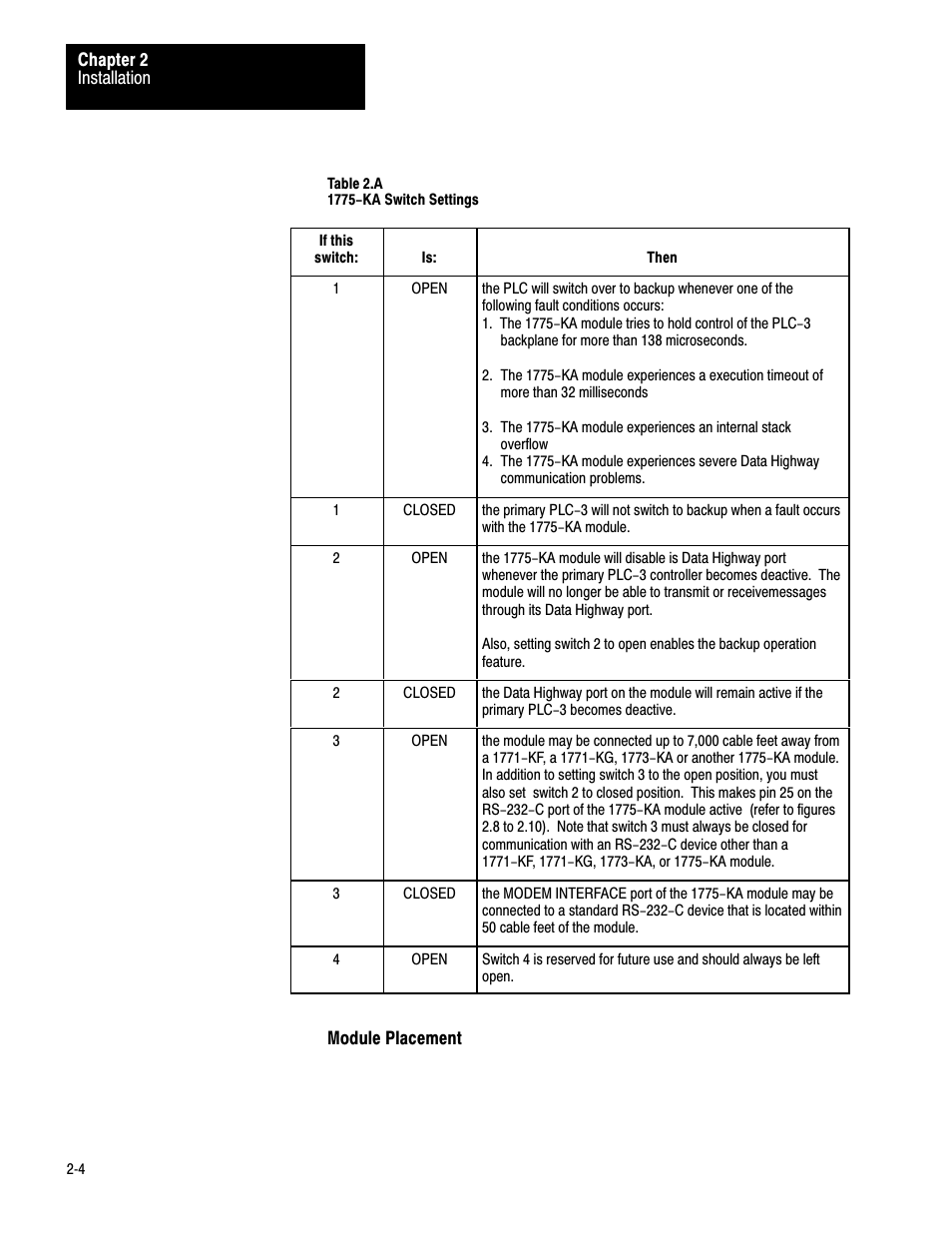 Rockwell Automation 1775-KA PLC-3 Communication Adapter Module User Manual User Manual | Page 16 / 239