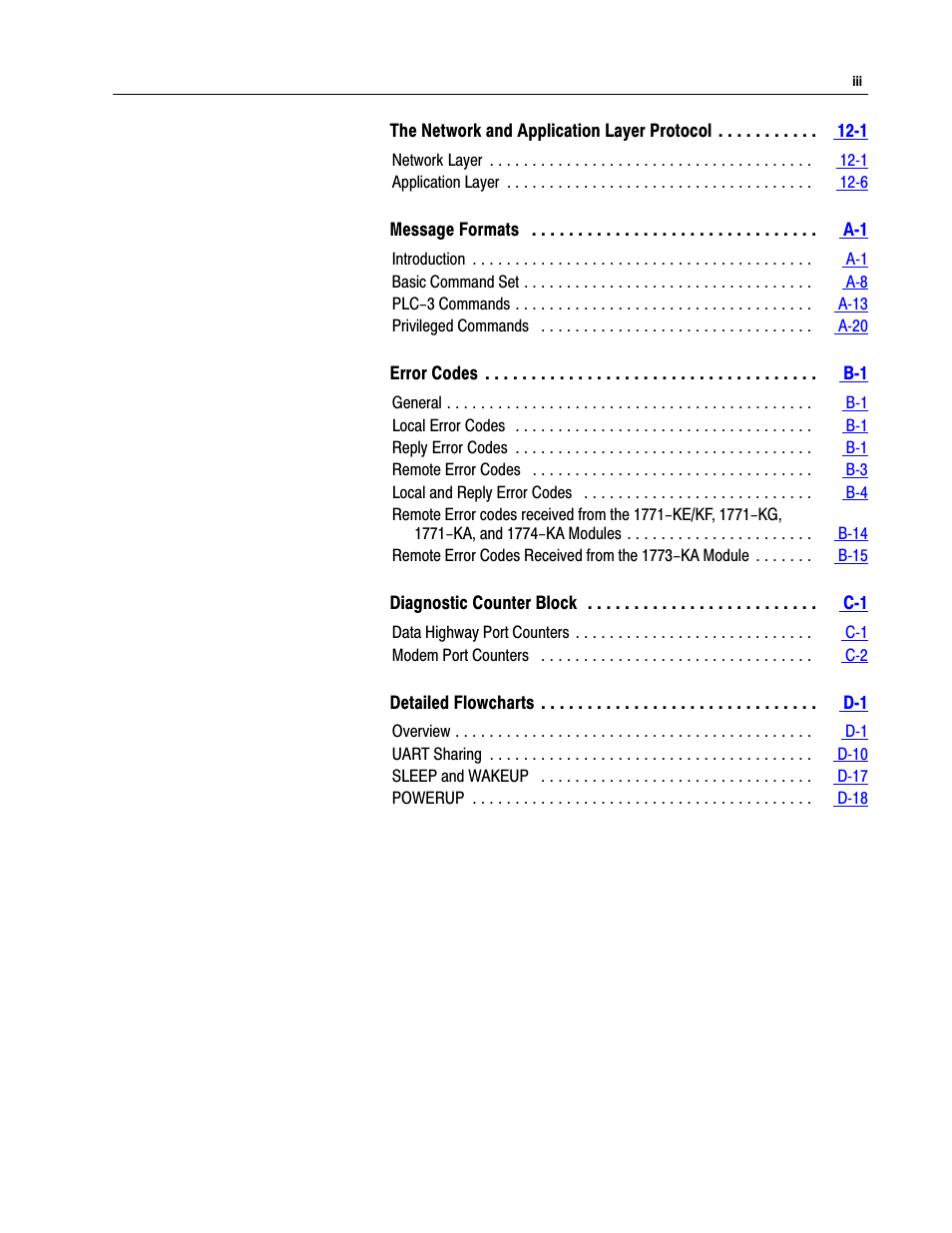 Rockwell Automation 1775-KA PLC-3 Communication Adapter Module User Manual User Manual | Page 4 / 239