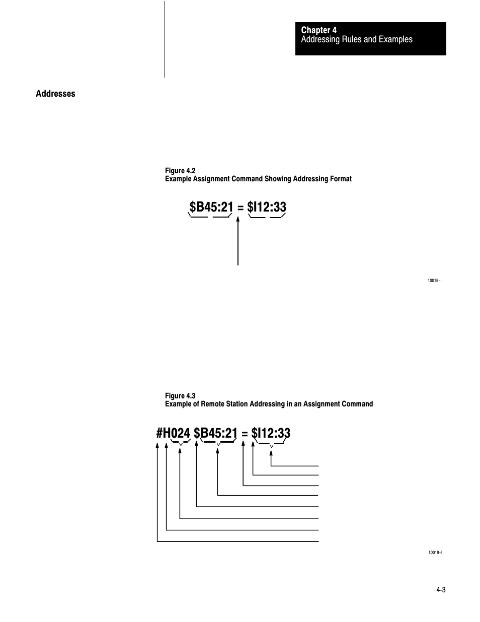 Addresses, H024 | Rockwell Automation 1775-KA PLC-3 Communication Adapter Module User Manual User Manual | Page 59 / 239