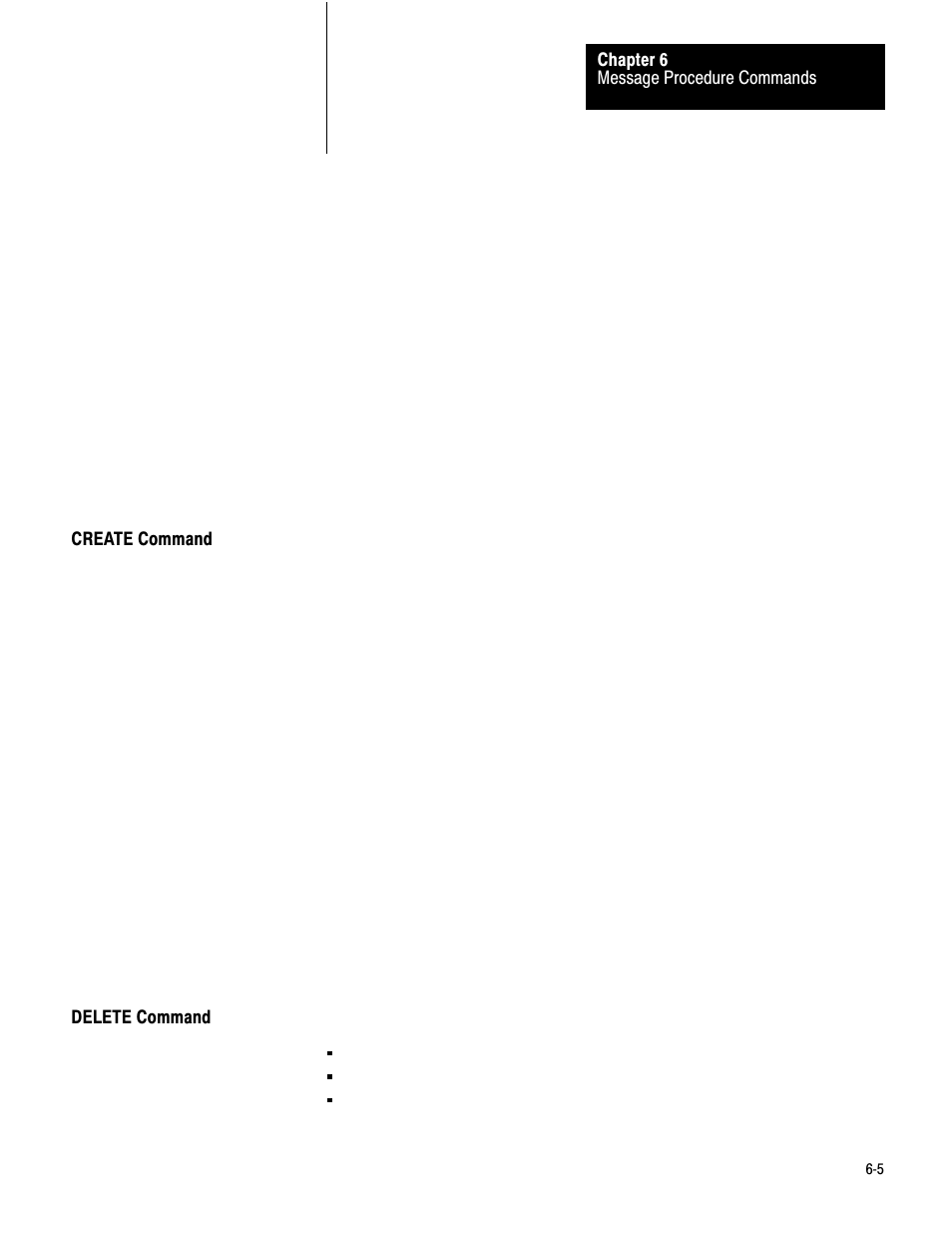 Create command, Delete command | Rockwell Automation 1775-KA PLC-3 Communication Adapter Module User Manual User Manual | Page 83 / 239