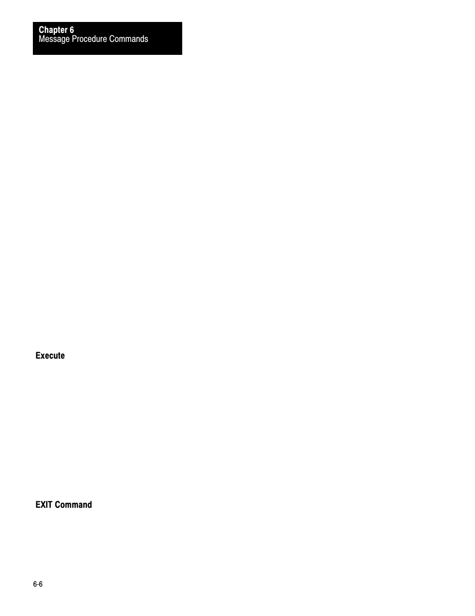 Execute, Exit command | Rockwell Automation 1775-KA PLC-3 Communication Adapter Module User Manual User Manual | Page 84 / 239