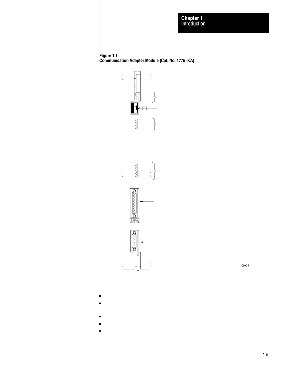 Introduction chapter 1 | Rockwell Automation 1775-KA PLC-3 Communication Adapter Module User Manual User Manual | Page 9 / 239