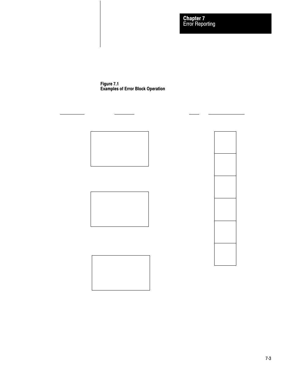 Error reporting chapter 7 | Rockwell Automation 1775-KA PLC-3 Communication Adapter Module User Manual User Manual | Page 92 / 239