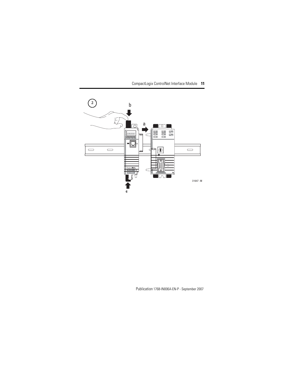 Rockwell Automation 1768-CNBR CompactLogix ControlNet Communication Module Installation Instructions User Manual | Page 11 / 36