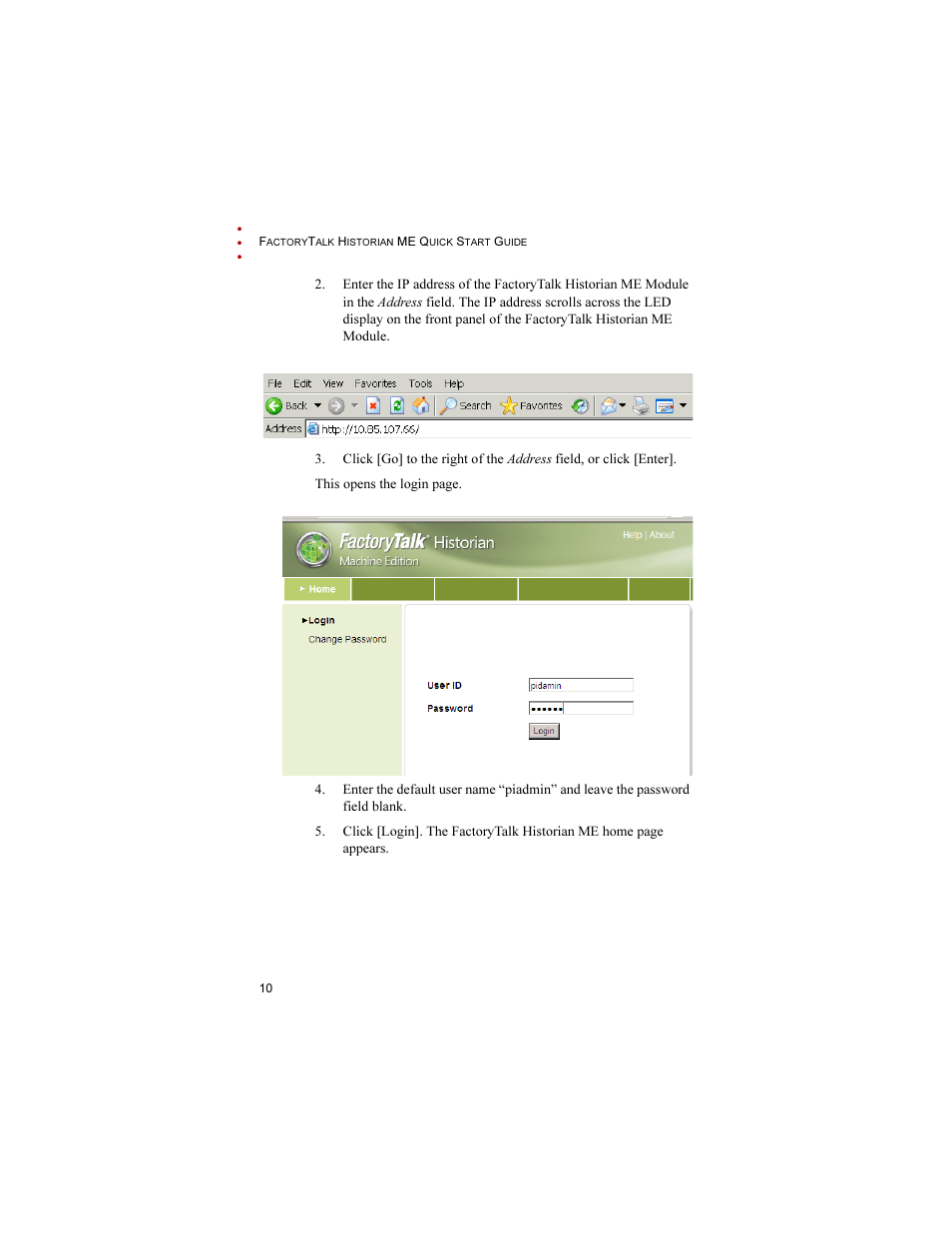 Rockwell Automation 1756-HIST2G FactoryTalk Historian ME 2.1 Quick Start Guide User Manual | Page 14 / 36