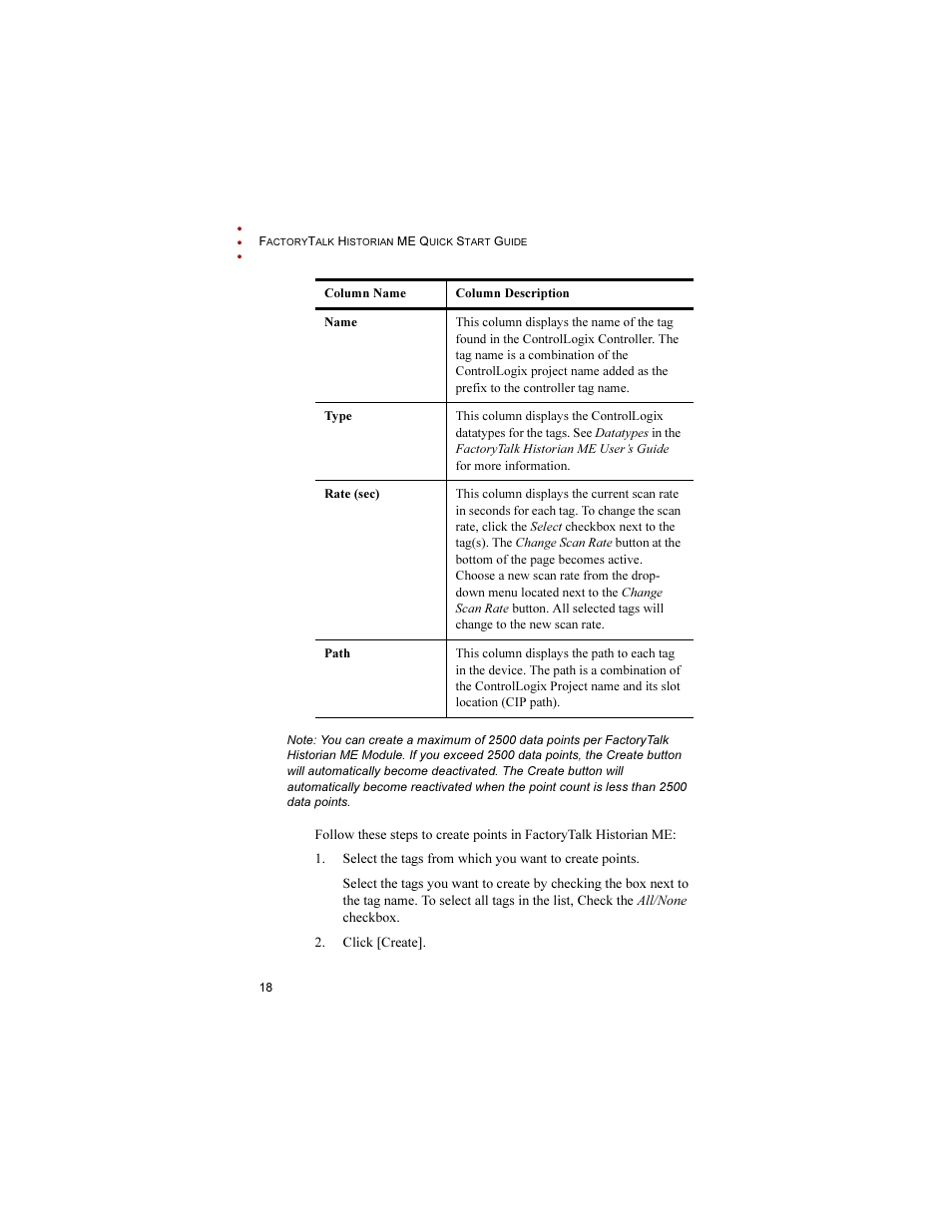 Rockwell Automation 1756-HIST2G FactoryTalk Historian ME 2.1 Quick Start Guide User Manual | Page 22 / 36