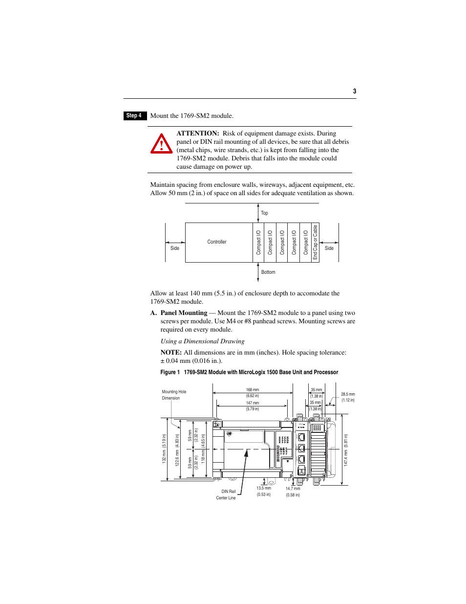 Rockwell Automation 1769-SM2 Compact I/O DSI/Modbus Network Communication Module User Manual | Page 3 / 8