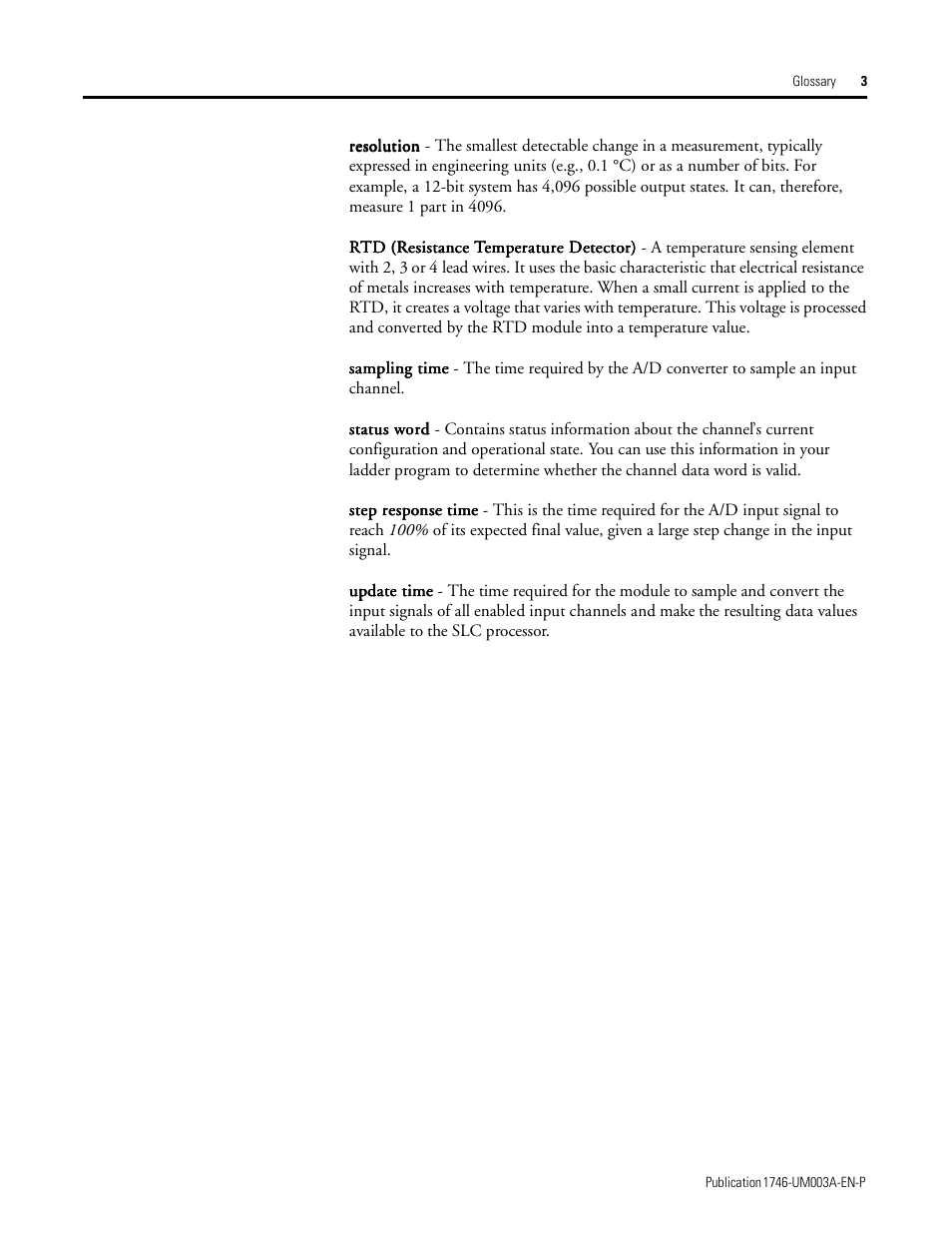 Rockwell Automation 1746-NR8 SLC 500 RTD/Resistance Input Module User Manual User Manual | Page 111 / 118