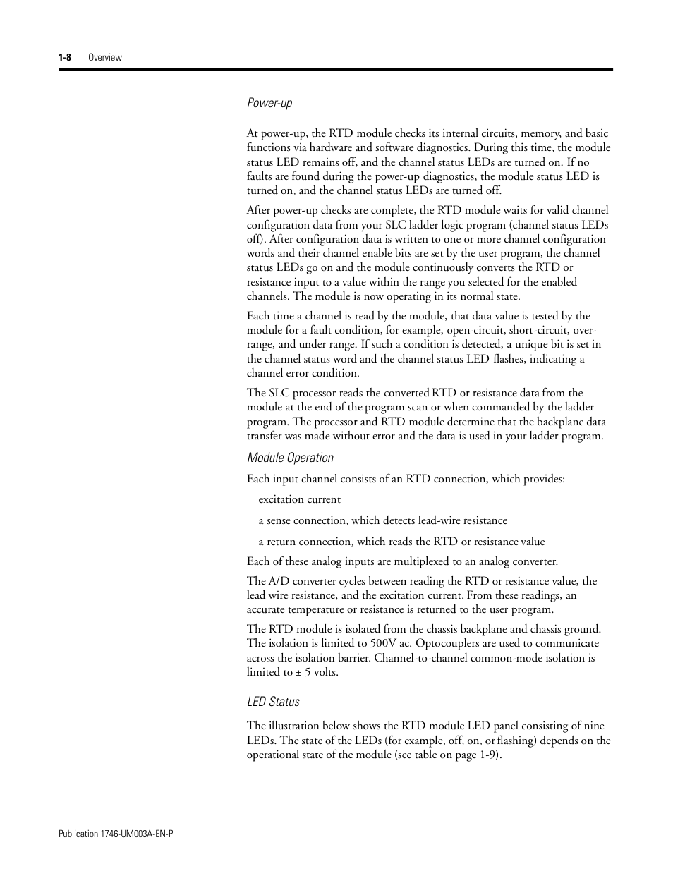Rockwell Automation 1746-NR8 SLC 500 RTD/Resistance Input Module User Manual User Manual | Page 18 / 118