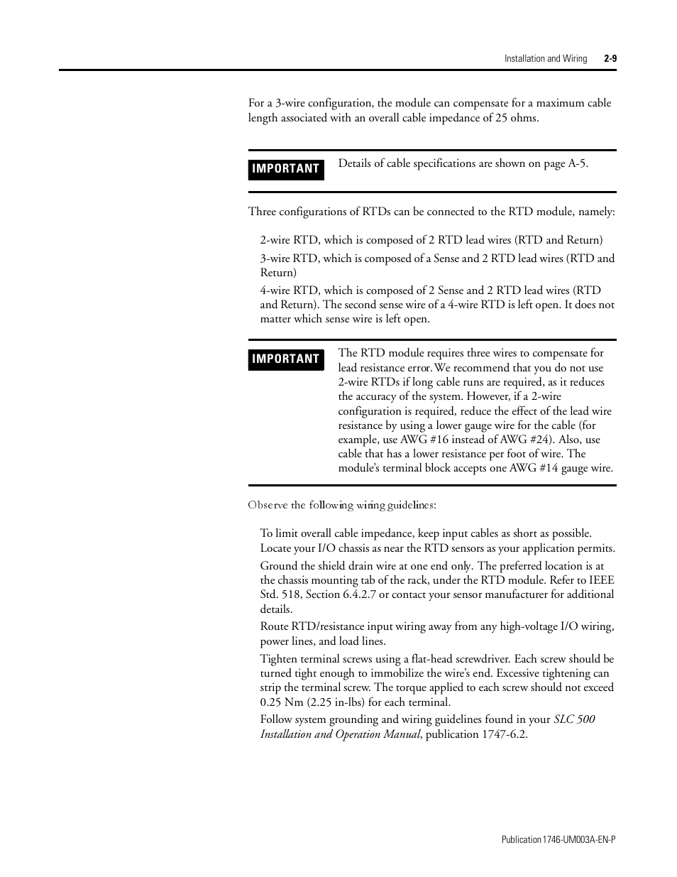 Rockwell Automation 1746-NR8 SLC 500 RTD/Resistance Input Module User Manual User Manual | Page 29 / 118