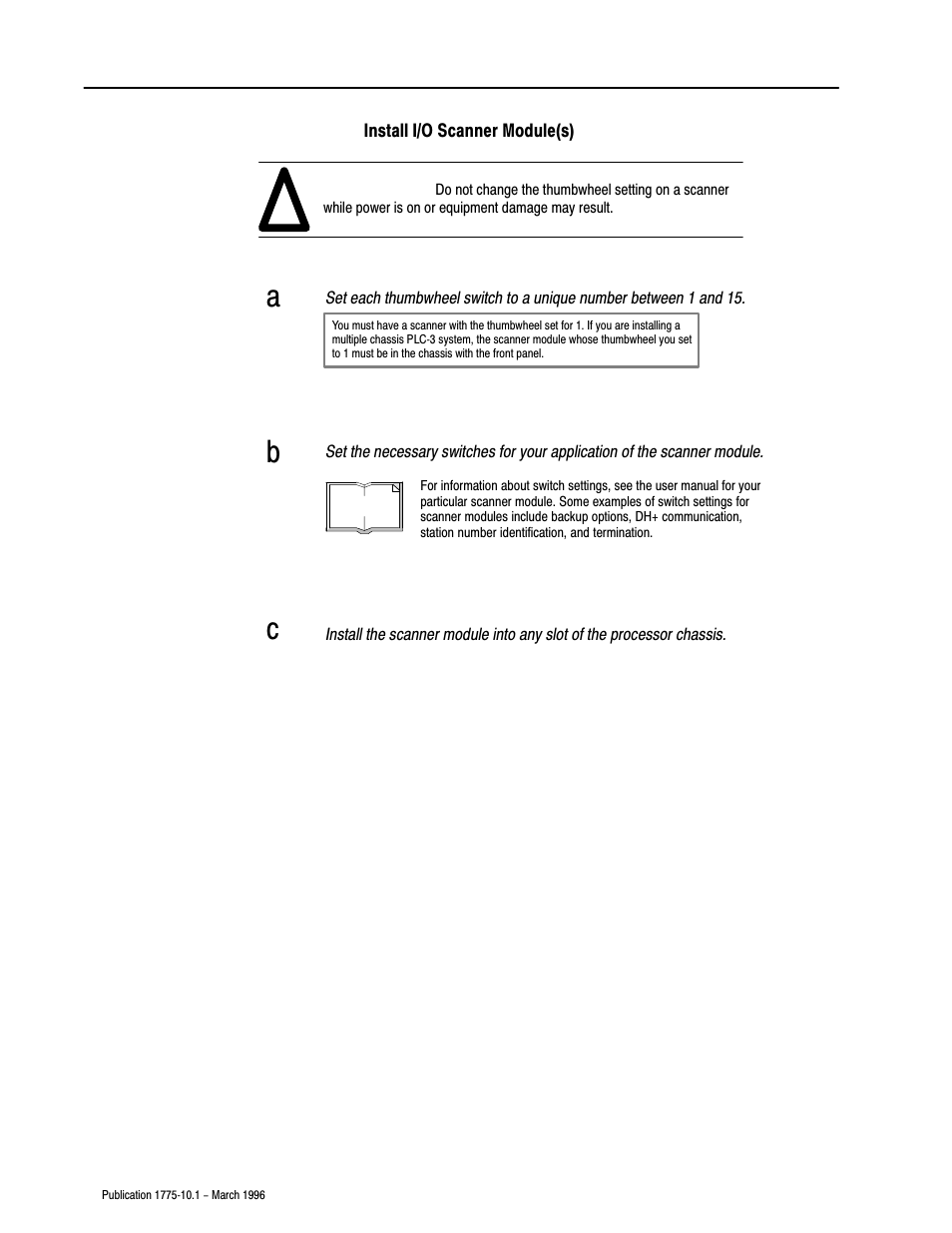 Rockwell Automation 1775-SRx PLC-3 FAMILY PROG CONTRL User Manual | Page 13 / 20