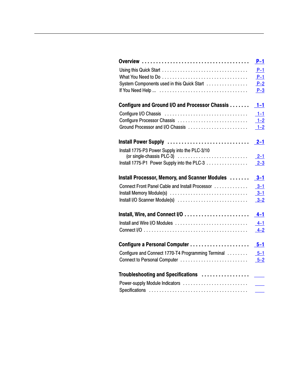 Rockwell Automation 1775-SRx PLC-3 FAMILY PROG CONTRL User Manual | Page 3 / 20