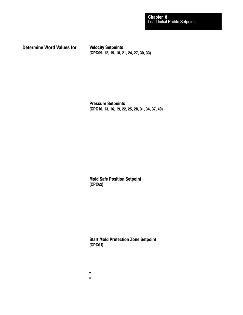 Determine word values for worksheet 8-a | Rockwell Automation 1771-QDC, D17716.5.93(Passport) PLASTIC MOLDING MODULE User Manual | Page 124 / 306