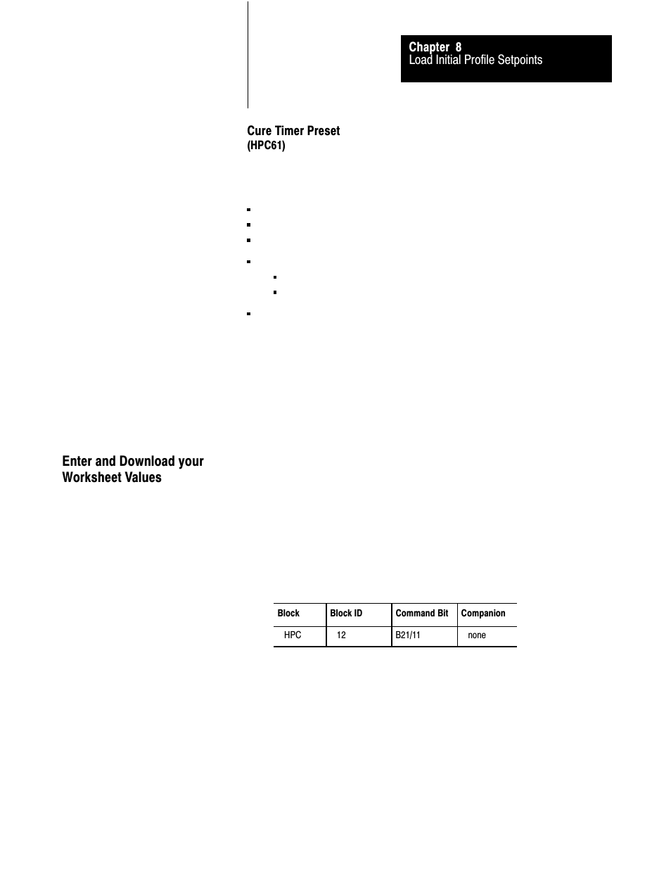 Enter and download your worksheet values, 8ć23 | Rockwell Automation 1771-QDC, D17716.5.93(Passport) PLASTIC MOLDING MODULE User Manual | Page 140 / 306