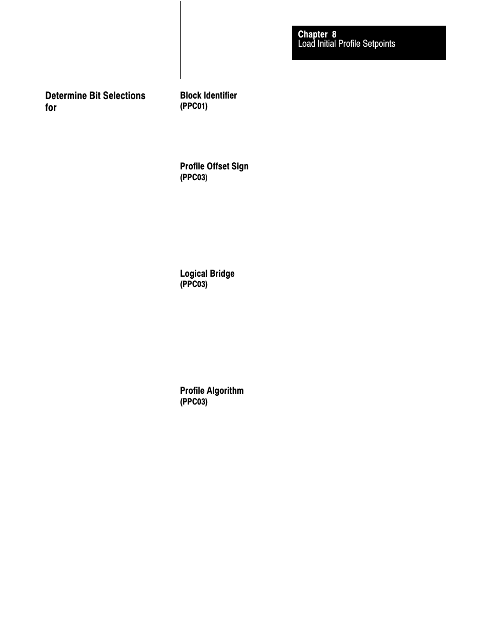 Determine bit selections for worksheet 8-d, 8ć27 | Rockwell Automation 1771-QDC, D17716.5.93(Passport) PLASTIC MOLDING MODULE User Manual | Page 144 / 306