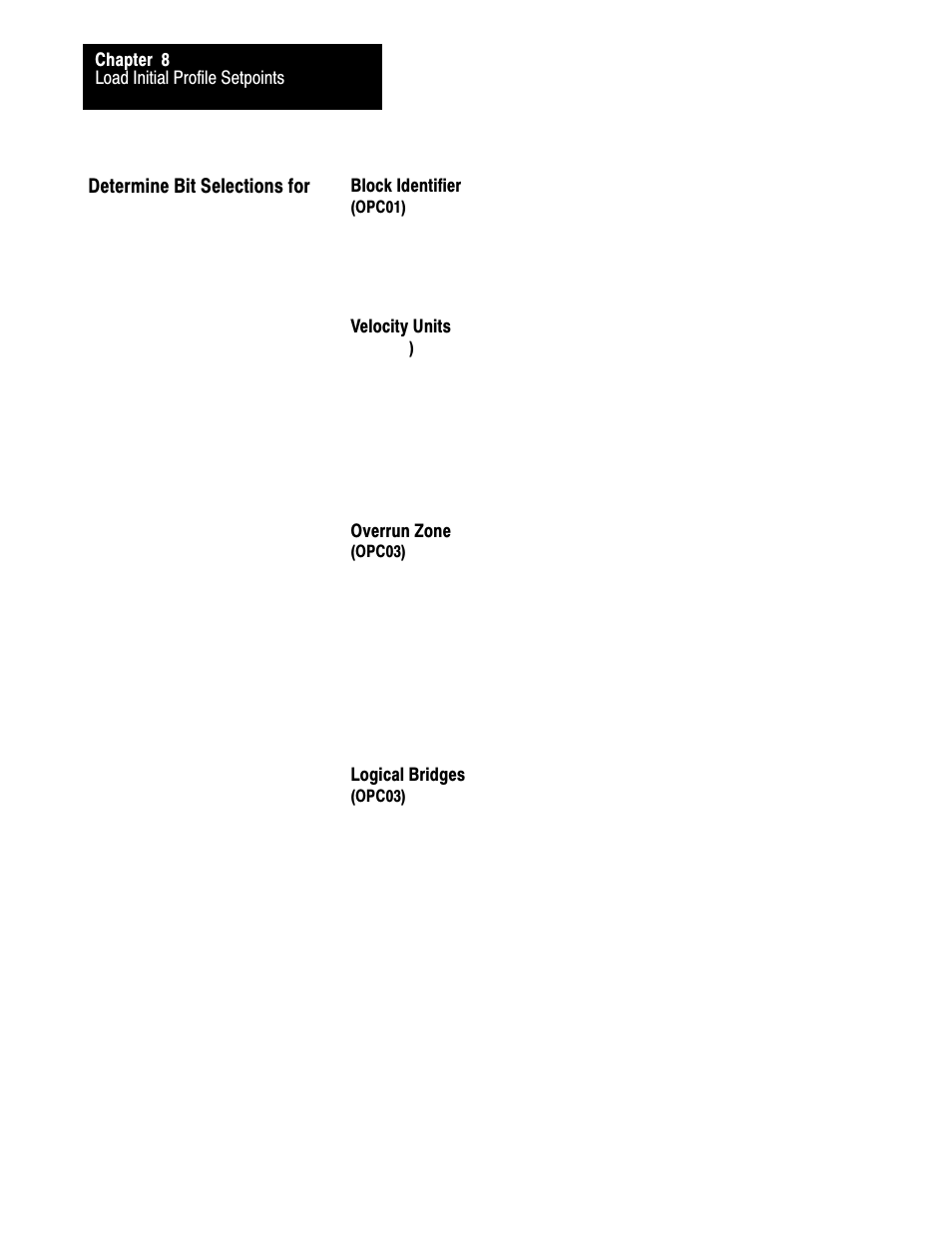 Determine bit selections for worksheet 8-e, 8ć34 | Rockwell Automation 1771-QDC, D17716.5.93(Passport) PLASTIC MOLDING MODULE User Manual | Page 151 / 306