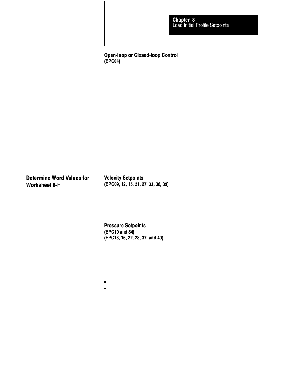 Determine word values for worksheet 8-f, 8ć45 | Rockwell Automation 1771-QDC, D17716.5.93(Passport) PLASTIC MOLDING MODULE User Manual | Page 162 / 306