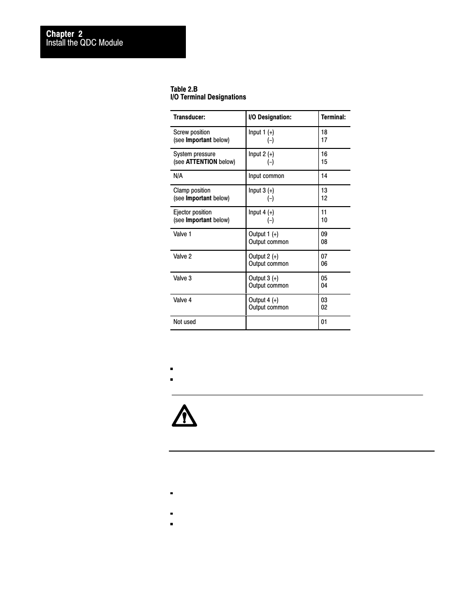 Install the qdc module chapter 2 | Rockwell Automation 1771-QDC, D17716.5.93(Passport) PLASTIC MOLDING MODULE User Manual | Page 40 / 306