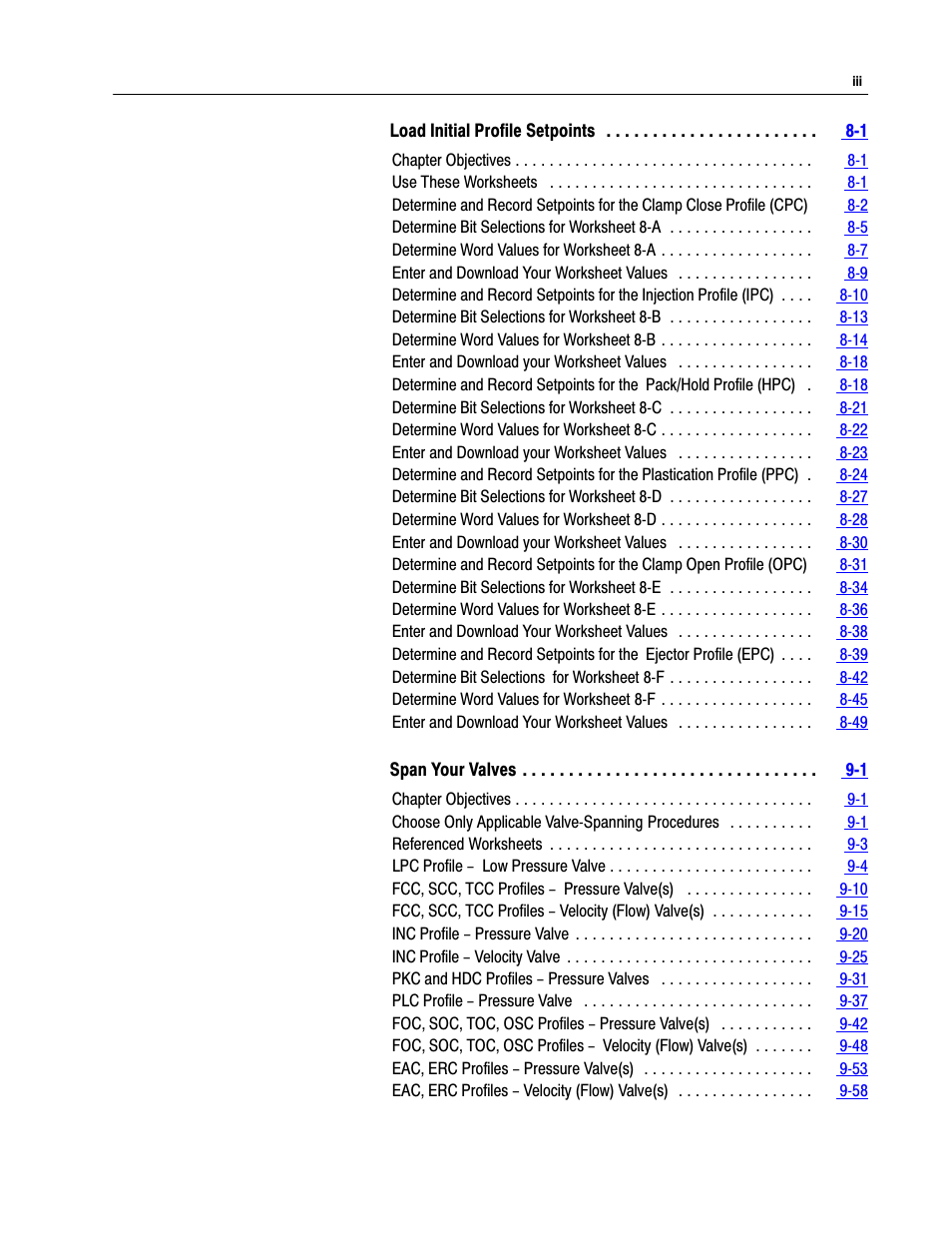 Rockwell Automation 1771-QDC, D17716.5.93(Passport) PLASTIC MOLDING MODULE User Manual | Page 5 / 306