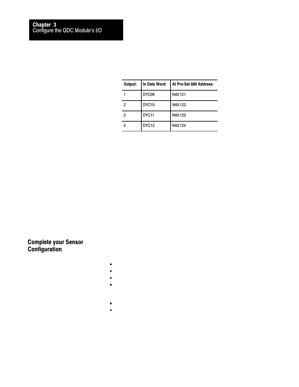 Complete your sensor configuration | Rockwell Automation 1771-QDC, D17716.5.93(Passport) PLASTIC MOLDING MODULE User Manual | Page 52 / 306