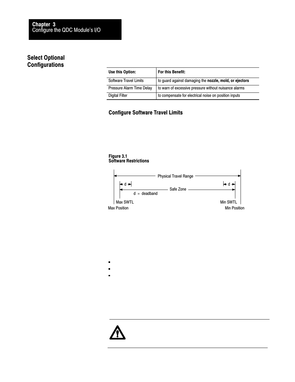 Select optional configurations, 3ć14 | Rockwell Automation 1771-QDC, D17716.5.93(Passport) PLASTIC MOLDING MODULE User Manual | Page 58 / 306