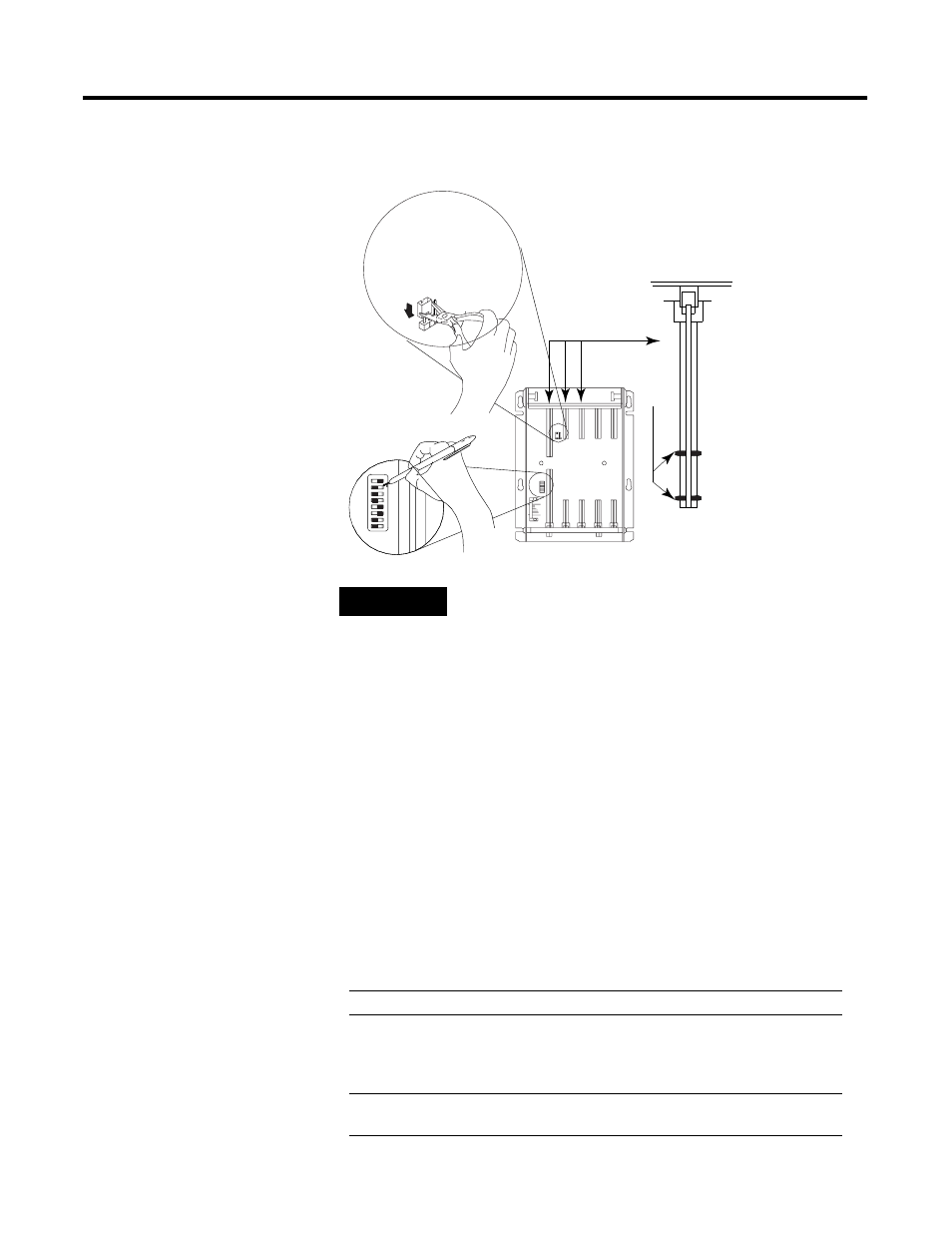 Install the power supply | Rockwell Automation 1785-l11B, -L20B, -L30B, -L40B, -L40L, -L60B, -L60L, -L80B Enhanced PLC-5 Programmable Controllers Installation Instructions User Manual | Page 12 / 24
