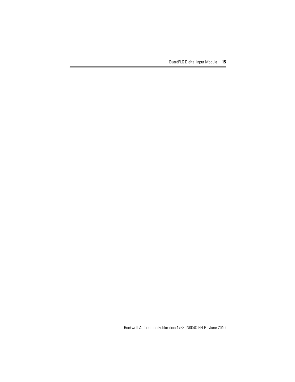 Rockwell Automation 1753-IB16 GuardPLC Digital Input Module Installation Instructions User Manual | Page 15 / 16