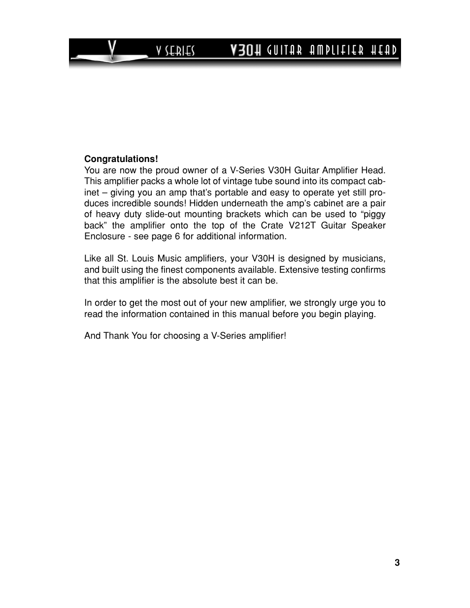 SLM Electronics V30H User Manual | Page 3 / 12