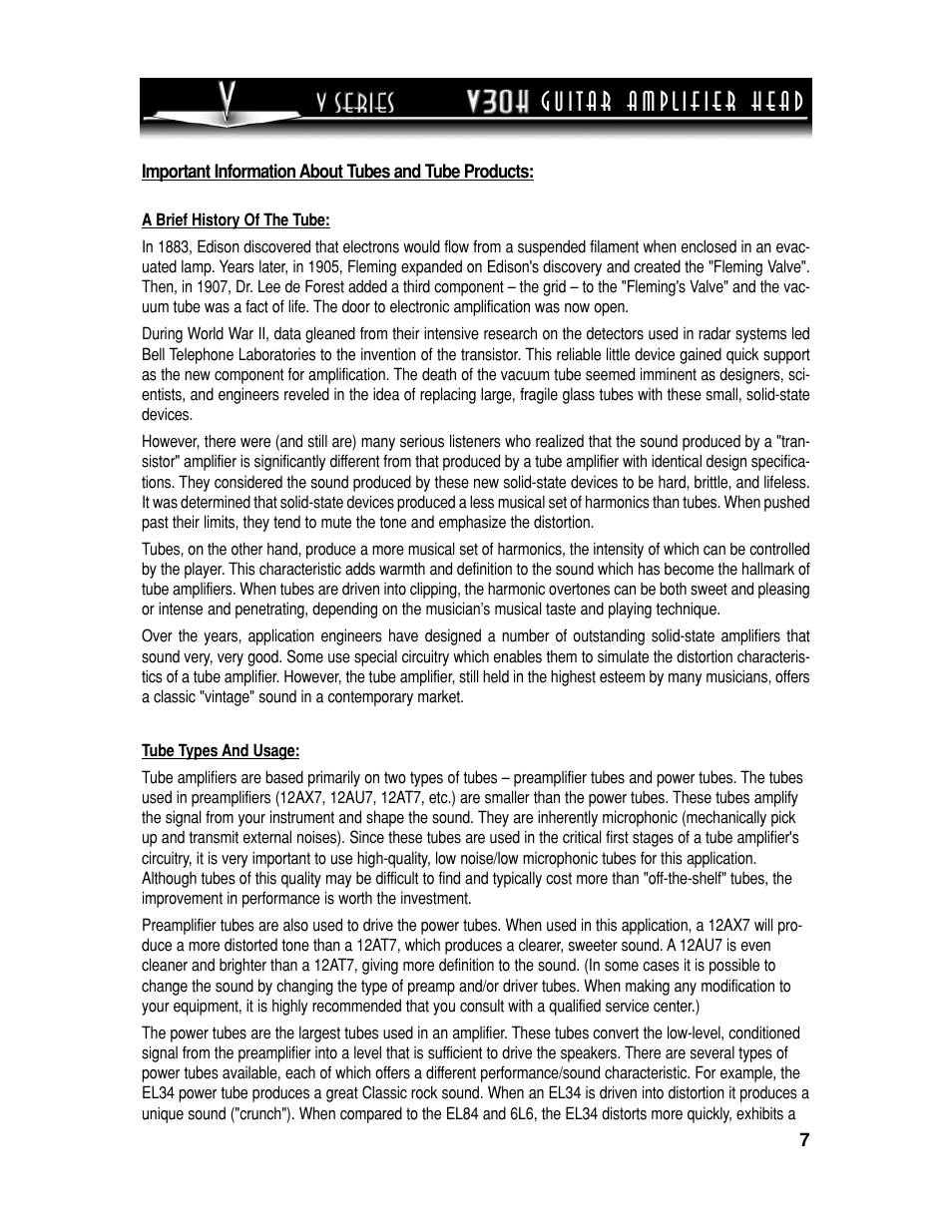 SLM Electronics V30H User Manual | Page 7 / 12