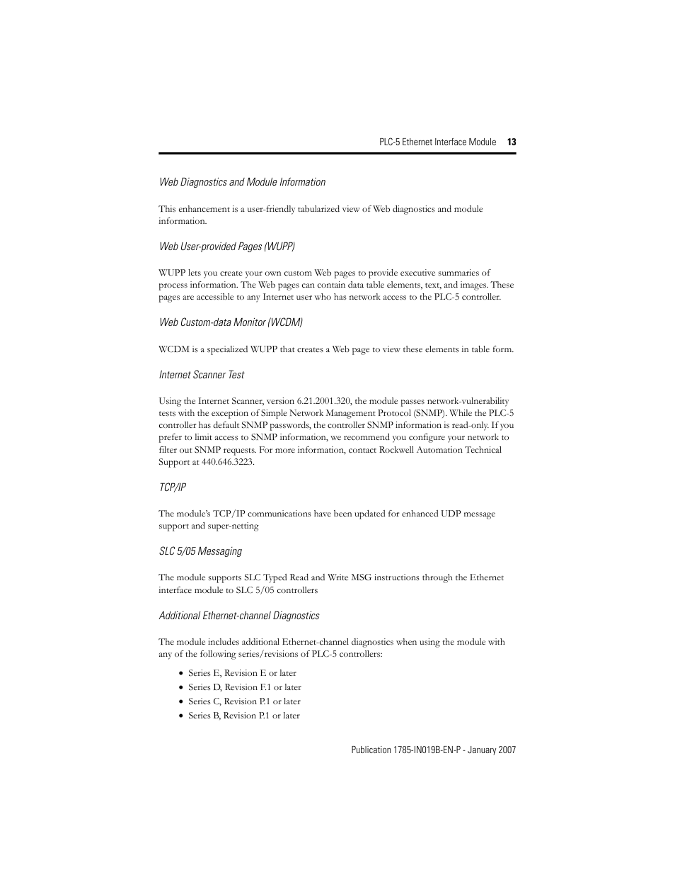 Rockwell Automation 1785-ENET PLC-5 Ethernet Interface Module Installation Instructions User Manual | Page 13 / 48