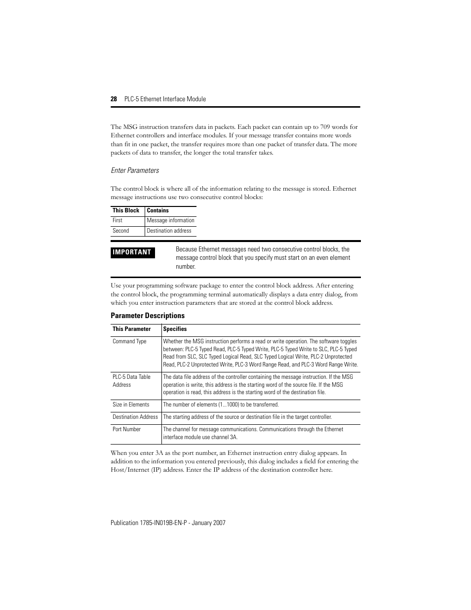 Rockwell Automation 1785-ENET PLC-5 Ethernet Interface Module Installation Instructions User Manual | Page 28 / 48