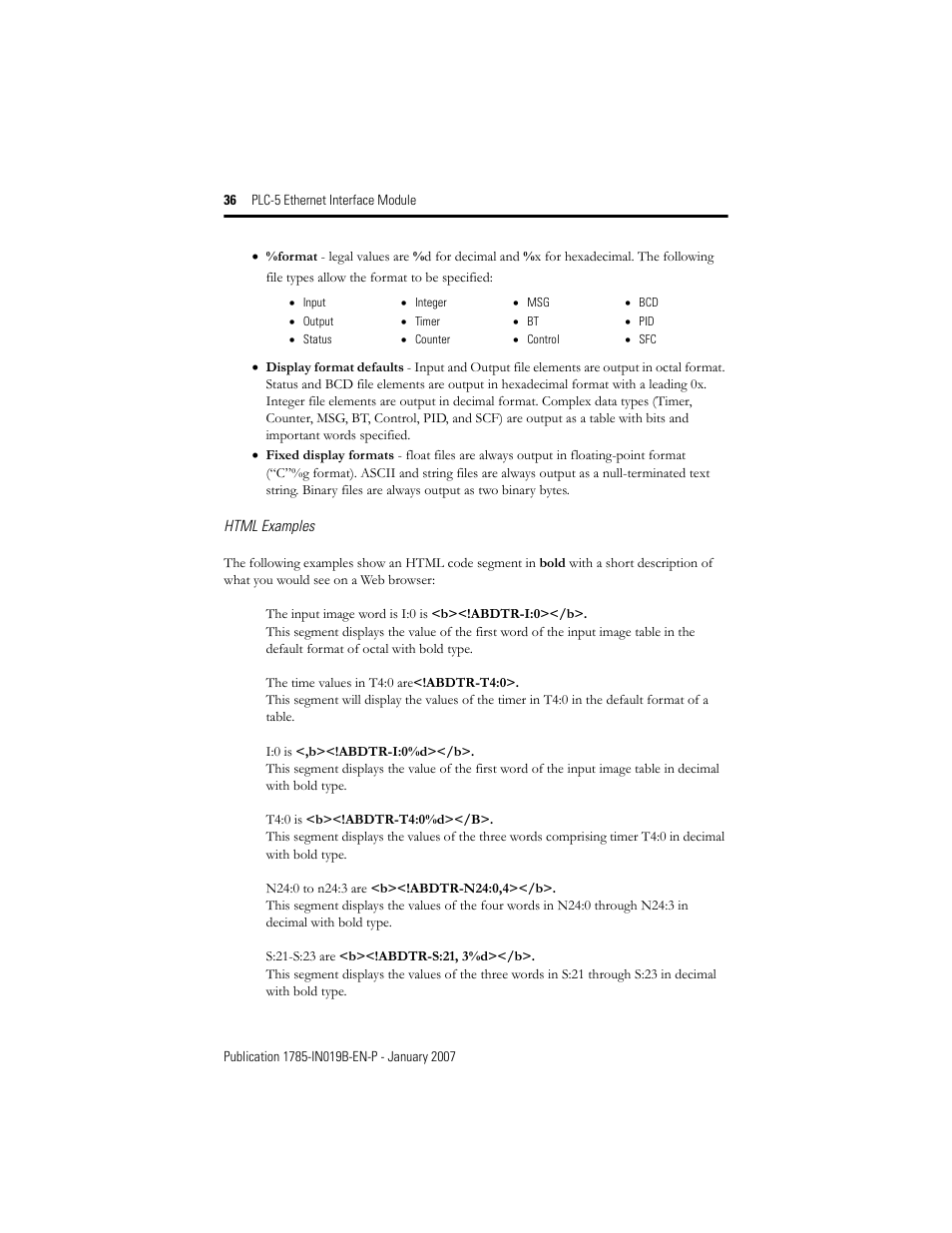 Rockwell Automation 1785-ENET PLC-5 Ethernet Interface Module Installation Instructions User Manual | Page 36 / 48