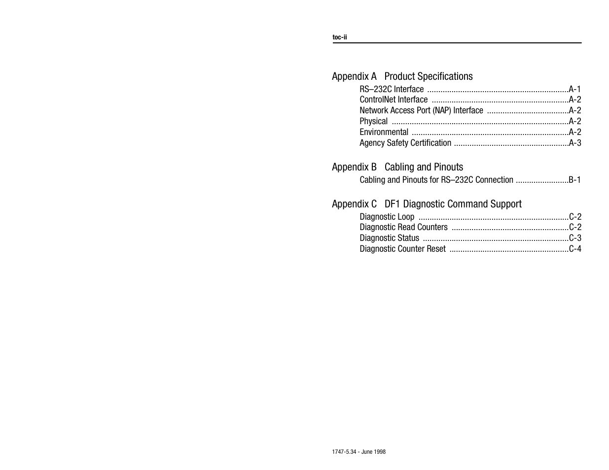 Rockwell Automation 1747-KFC15 SLC500 CONTROLNET RS-232 USER MANUAL User Manual | Page 10 / 52