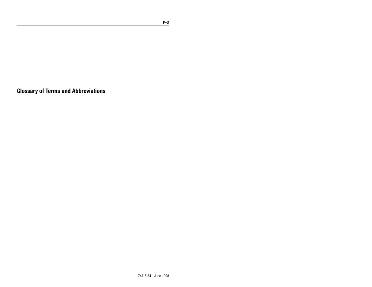 Glossary of terms and abbreviations | Rockwell Automation 1747-KFC15 SLC500 CONTROLNET RS-232 USER MANUAL User Manual | Page 5 / 52
