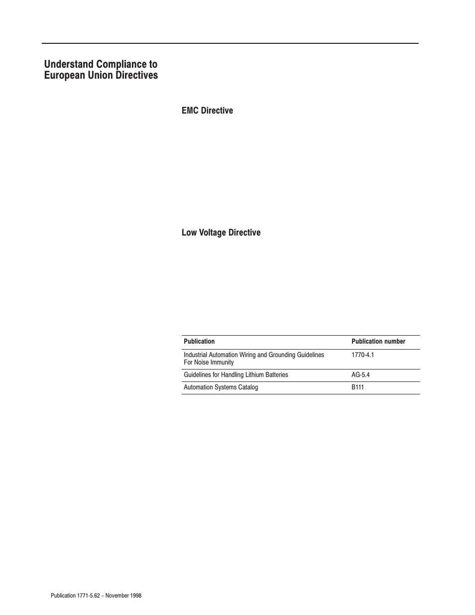 Understand compliance to european union directives | Rockwell Automation 1771-IL Installation Instructions User Manual | Page 2 / 16