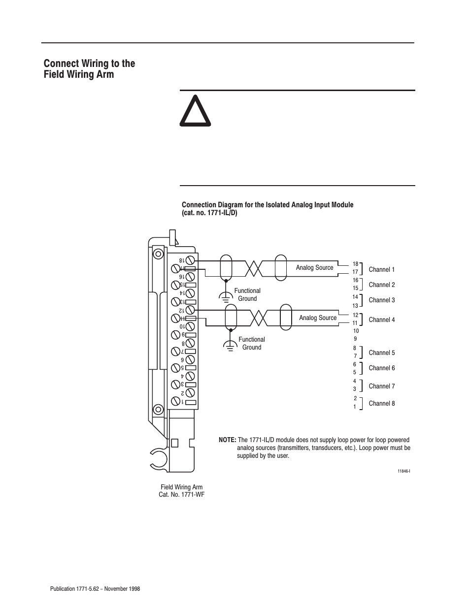 Connect wiring to the field wiring arm | Rockwell Automation 1771-IL Installation Instructions User Manual | Page 6 / 16