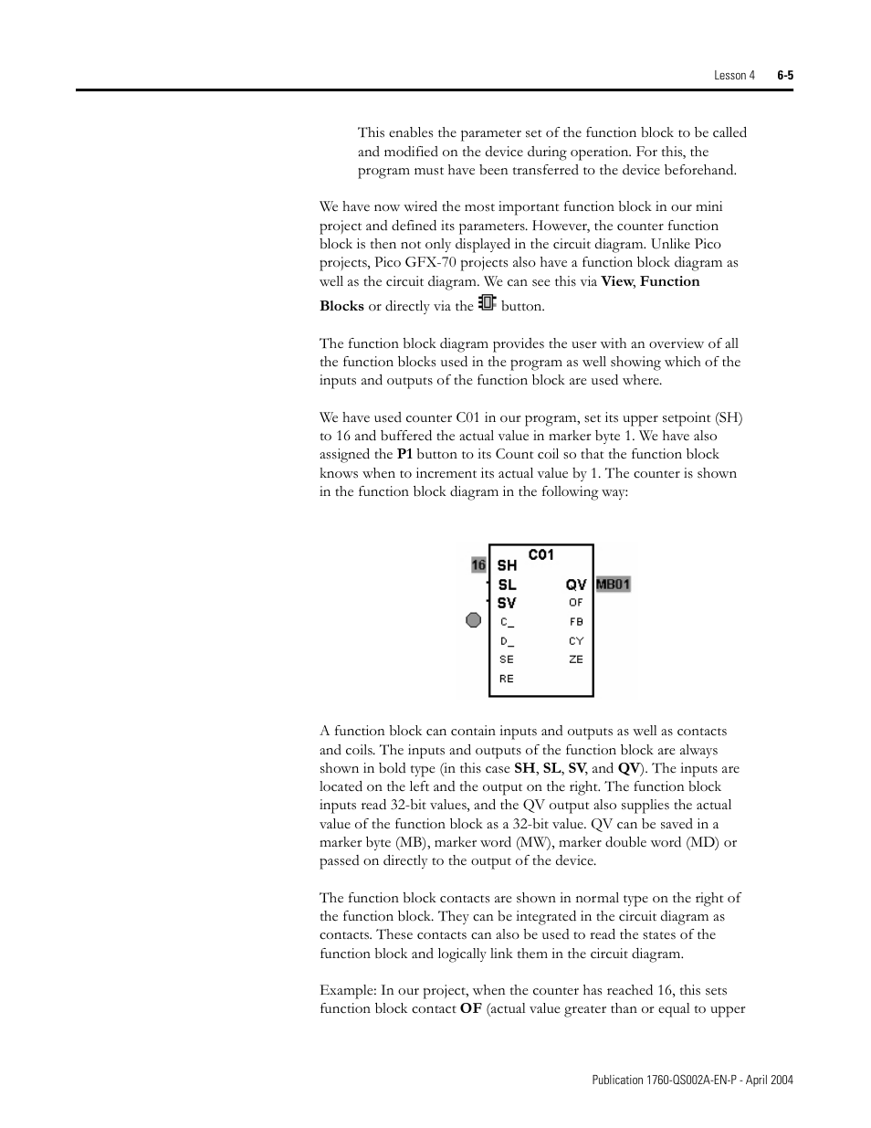 Rockwell Automation 1760 Pico GFX-70 Controllers Quick Start User Manual | Page 37 / 58