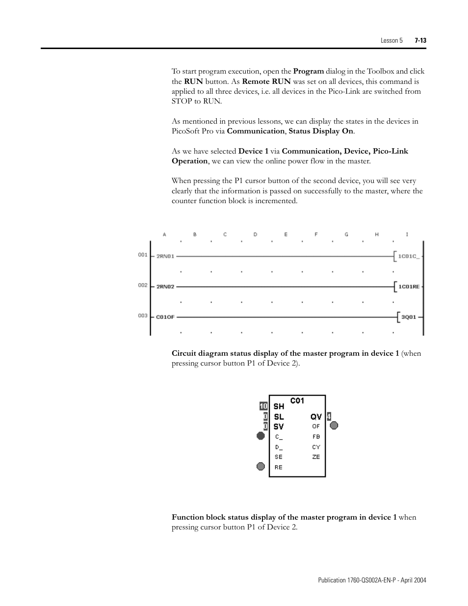 Rockwell Automation 1760 Pico GFX-70 Controllers Quick Start User Manual | Page 55 / 58